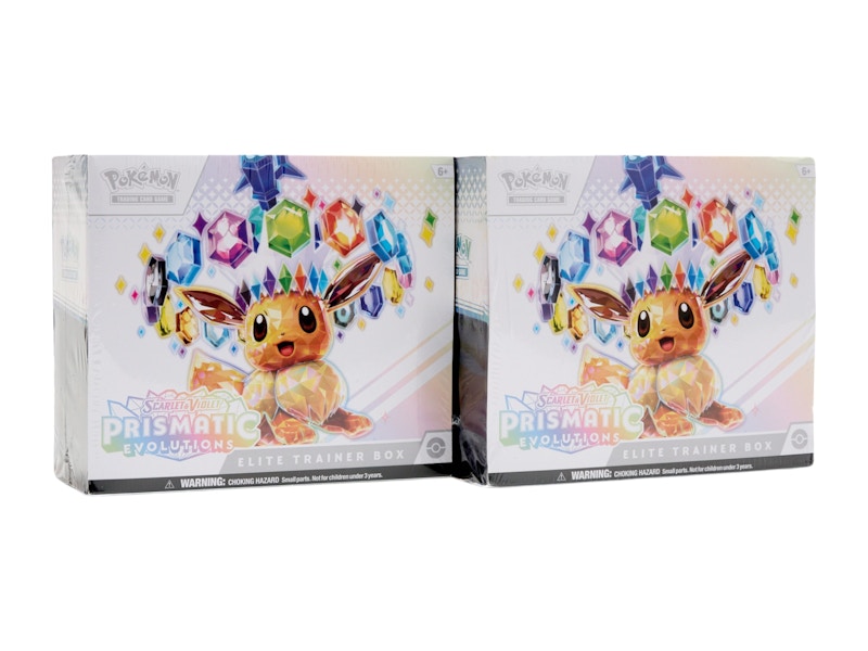 Pokémon Scarlet & Violet Prismatic Evolutions Elite Trainer Box 2x Lot