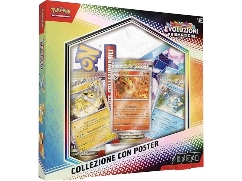 Pokémon Scarlet & Violet Prismatic Evolutions Expansion Poster Collection (Italian)