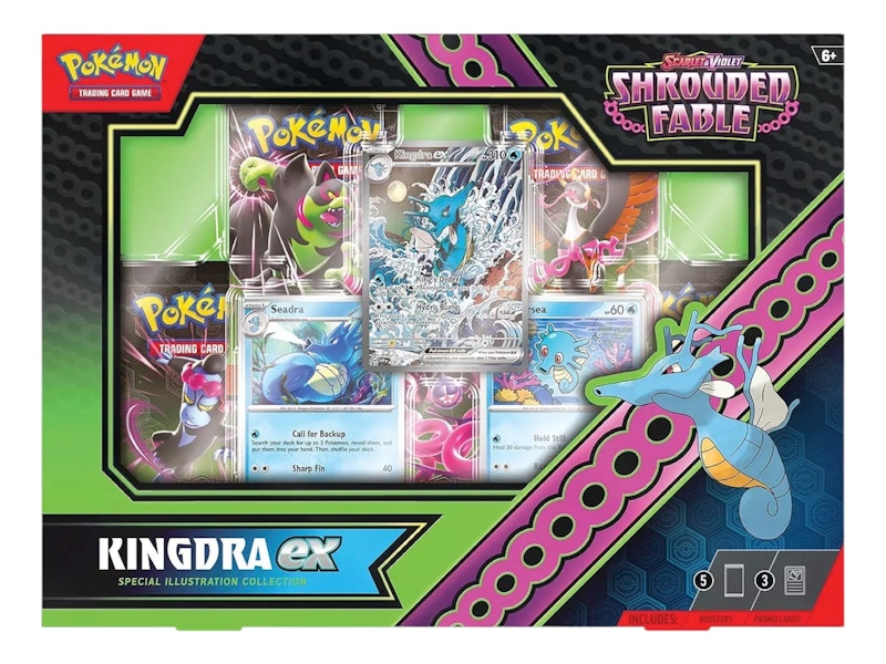 Pokémon Scarlet & Violet Shrouded Fable Ex Kingdra Special Collection Box