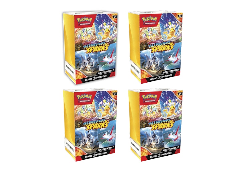 Pokémon Scarlet & Violet Surging Sparks Booster Bundle Box 4x Lot