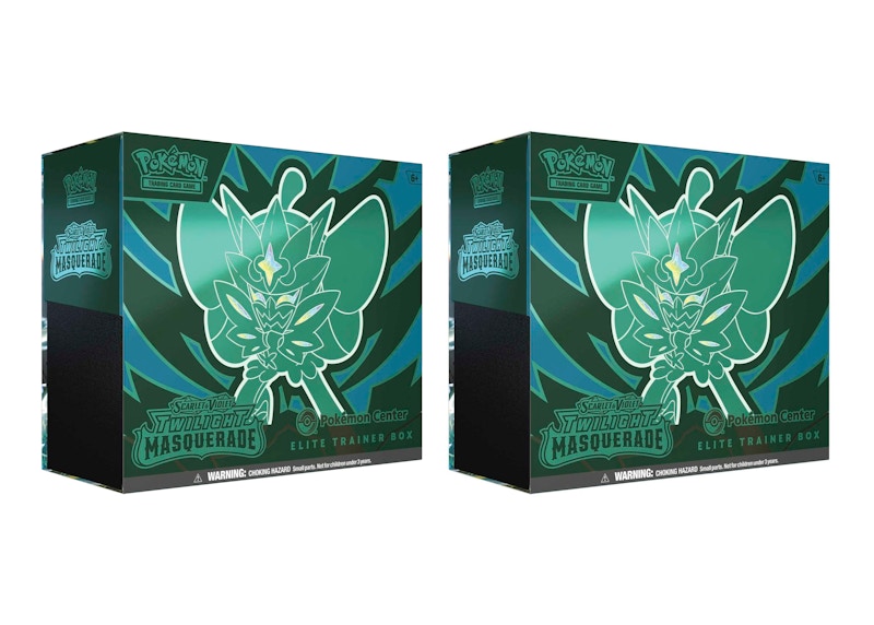Pokémon Scarlet & Violet Twilight Masquerade Pokemon Center Elite Tainer Box 2x Lot