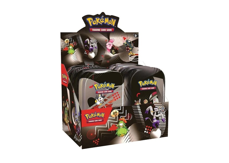 Pokémon Scarlet & Violet Unova White Flare & Black Bolt Mini Tin Display