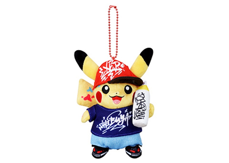 Pokemon Shibuya Center Pikachu Graffiti Plush Keychain