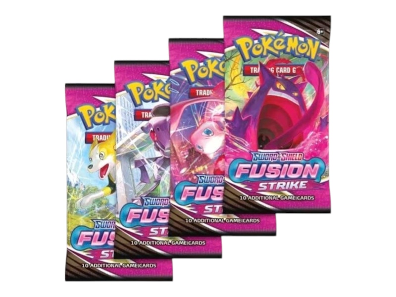 Pokémon Sword & Shield Fusion Strike Booster Pack 4x Lot (Artwork May Vary)