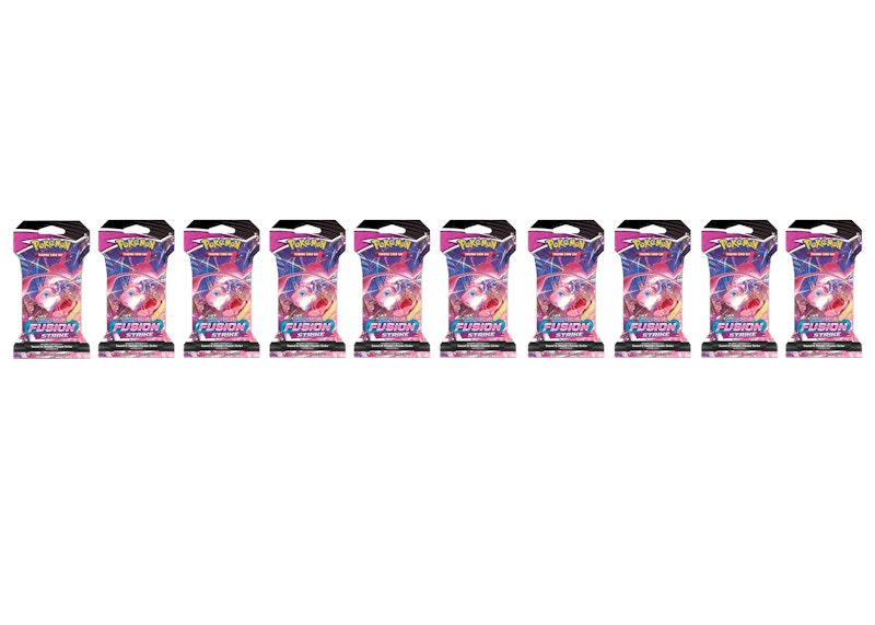 Pokémon Sword & Shield Fusion Strike Sleeved Booster Pack 10x Lot