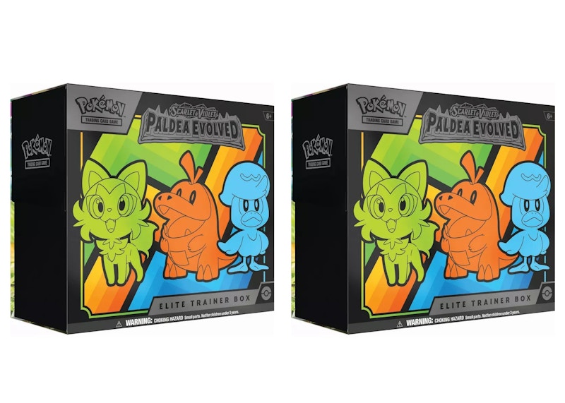 Pokémon TCG Scarlet & Violet Paldea Evolved Elite Trainer Box 2x Lot