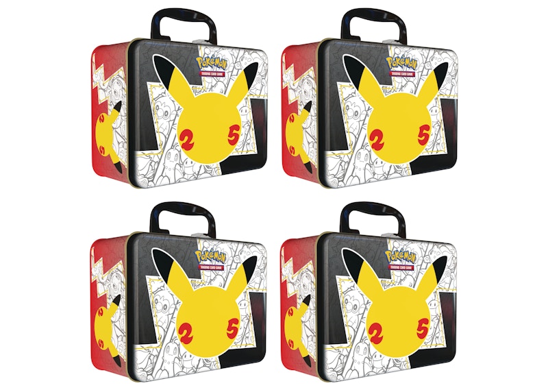 Pokémon TCG 25th Anniversary Celebrations Collector Chest Tin 4x Lot