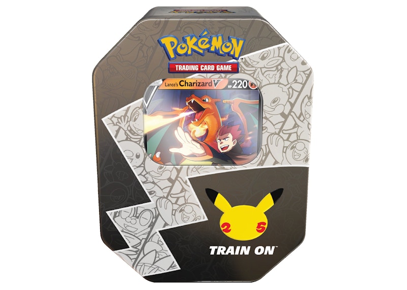 Pokémon TCG 25th Anniversary Celebrations Tin Lances Charizard V