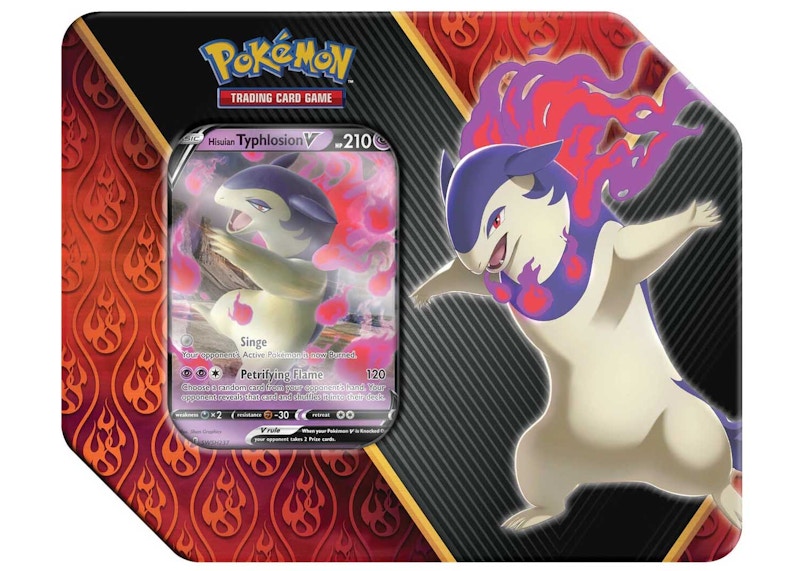 Pokémon TCG Divergent Powers Hisuian Typhlosion V Tin