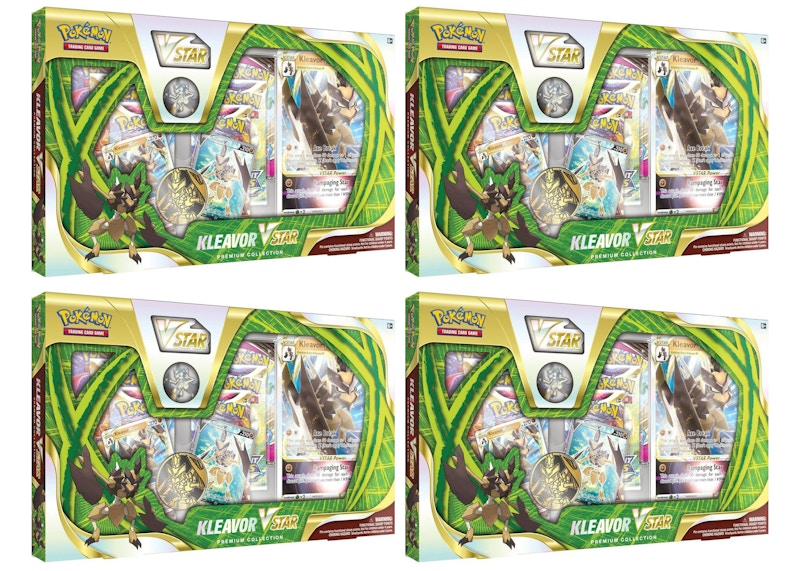 Pokémon TCG Kleavor VSTAR Premium Collection Box 4x Lot