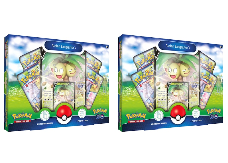 Pokémon TCG Pokémon GO Alolan Exeggutor V Collection Box 2x Lot