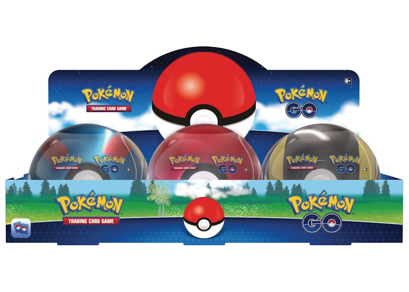 Pokémon TCG Pokémon GO Poke Ball Tin Case (6 Tins)