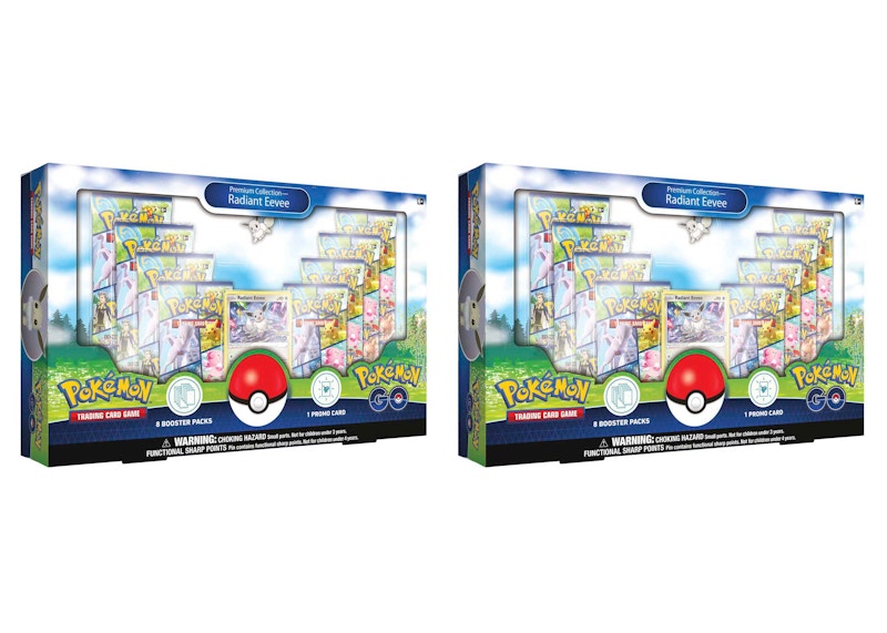 Pokémon TCG Pokémon GO Radiant Eevee Premium Collection Box 2x Lot