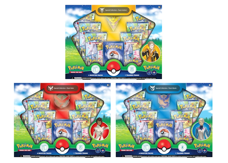 Pokémon TCG Pokémon GO Special Collection Team Instinct/Team Mystic/Team Valor Box 3x Bundle