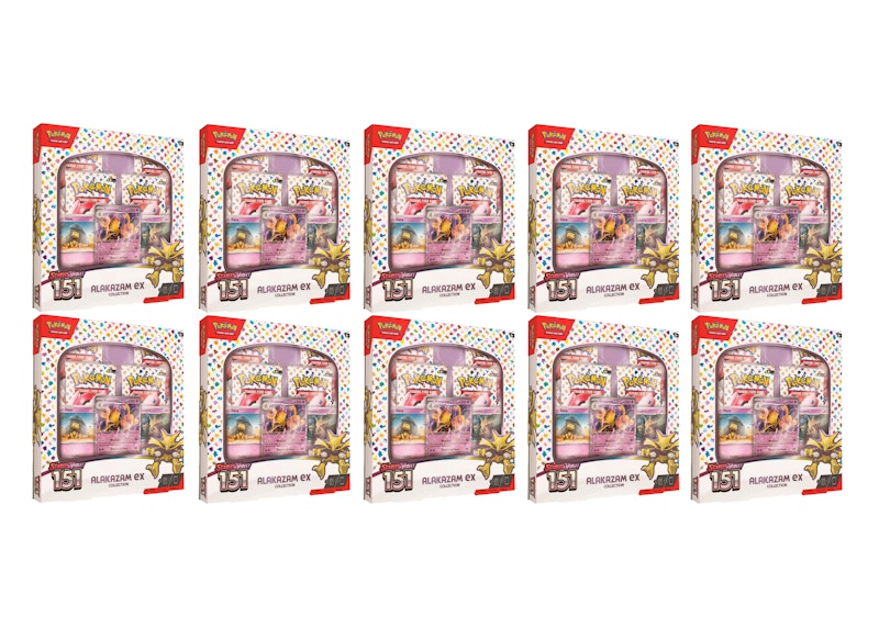 Pokémon TCG Scarlet & Violet 151 Alakazam ex Box 10x Lot
