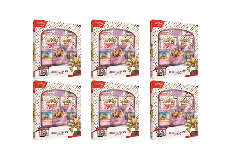 Pokémon TCG Scarlet & Violet 151 Alakazam ex Box 6x Lot