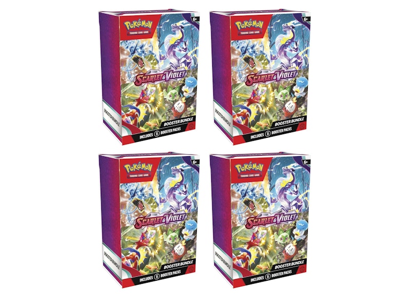 Pokémon TCG Scarlet & Violet Booster Bundle 4x Lot