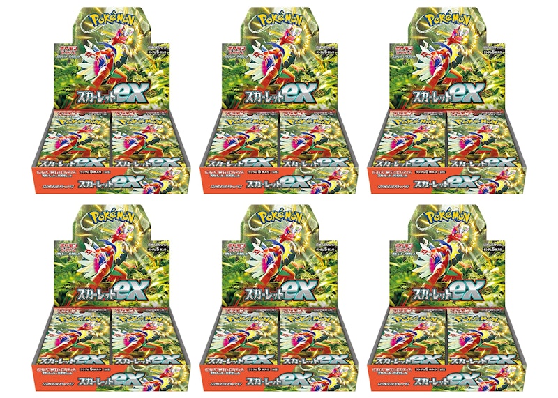 Pokémon TCG Scarlet & Violet Expansion Pack Scarlet ex Box (Japanese) 6x Lot