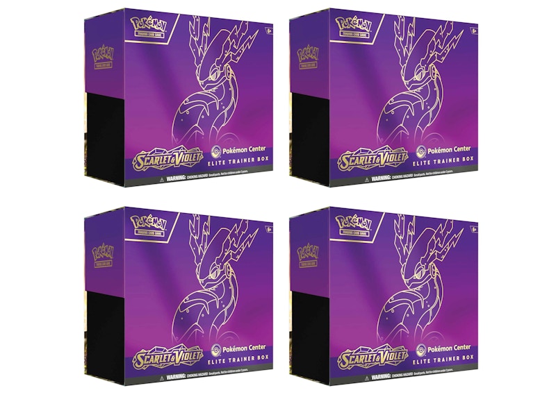 Pokémon TCG Scarlet & Violet Miraidon Pokémon Center Elite Trainer Box 4x Lot