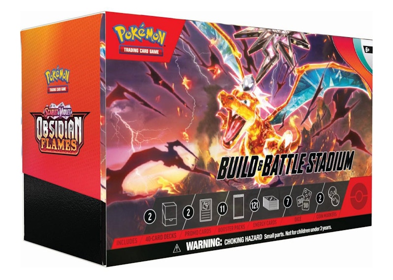 Pokémon TCG Scarlet & Violet Obsidian Flames Build & Battle Stadium 4x Lot