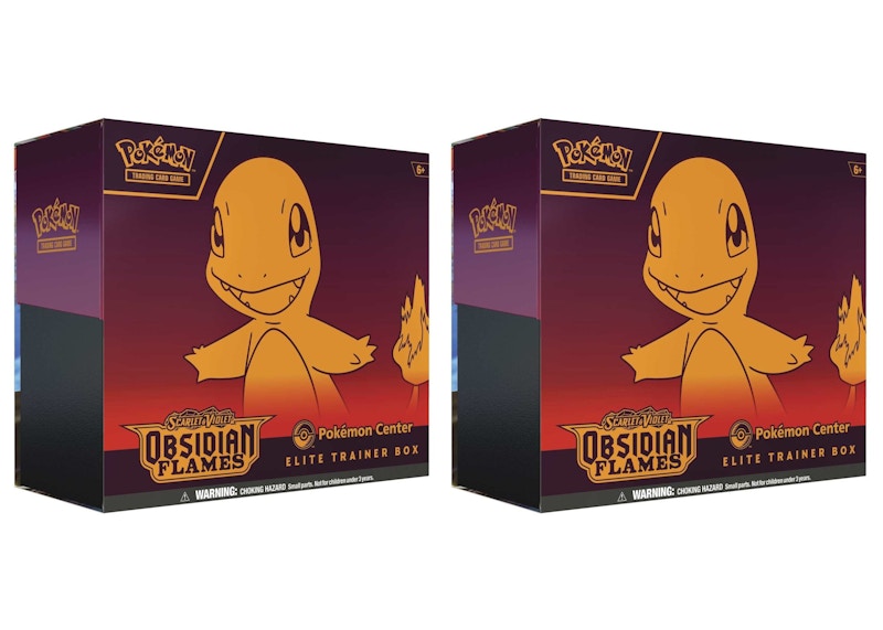 Pokémon TCG Scarlet & Violet Obsidian Flames Pokémon Center Elite Trainer Box 2x Lot