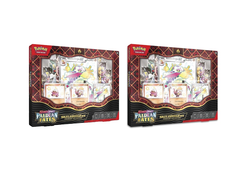 Pokémon TCG Scarlet & Violet Paldean Fates Skeledirge ex Premium Collection 2x Lot