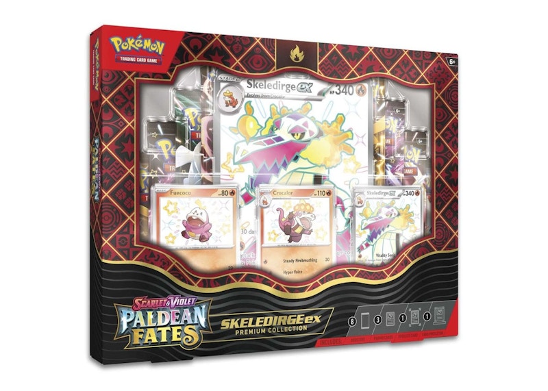 Pokémon TCG Scarlet & Violet Paldean Fates Skeledirge ex Premium Collection