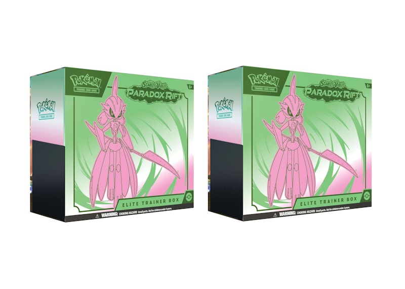 Pokémon TCG Scarlet & Violet Paradox Rift Iron Valiant Elite Trainer Box 2x Lot