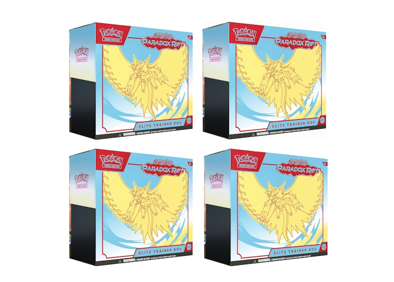 Pokémon TCG Scarlet & Violet Paradox Rift Roaring Moon Elite Trainer Box 4x Lot