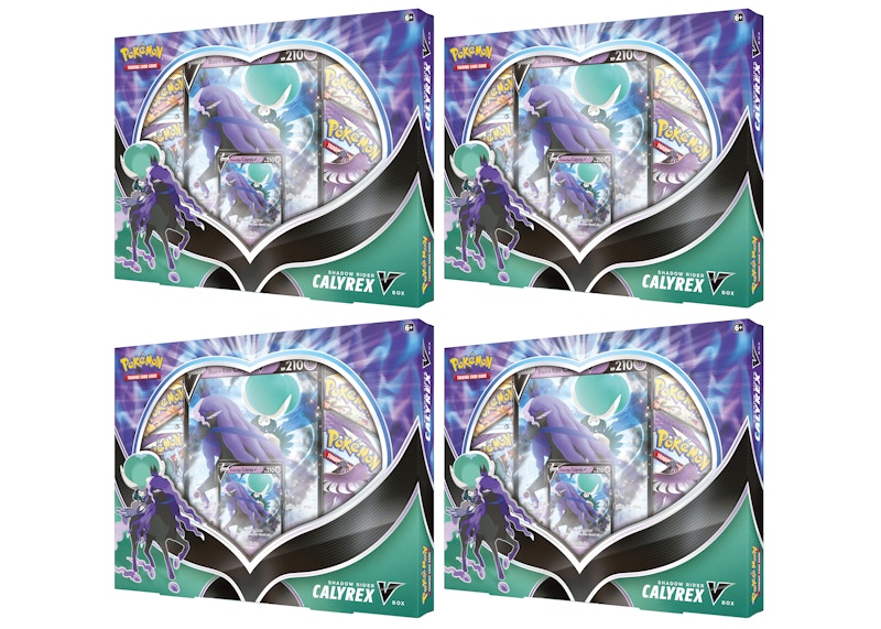 Pokémon TCG Shadow Rider Calyrex V Box 4x Lot