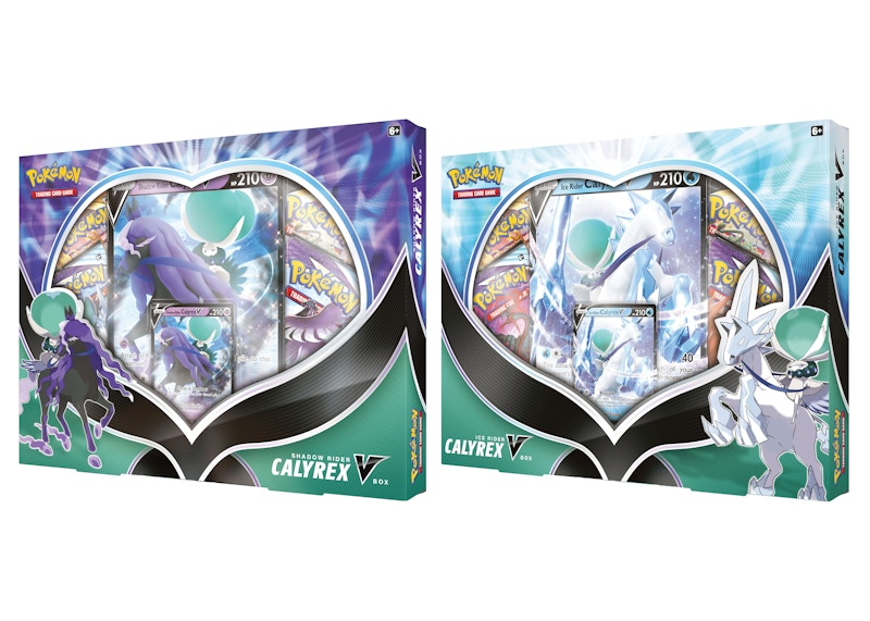 Pokémon TCG Shadow Rider Calyrex V & Ice Rider Calyrex V Box 2x Bundle