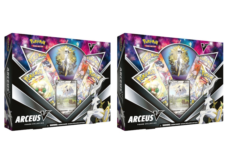 Pokémon TCG Sword & Shield Arceus V Figure Collection Box 2x Lot