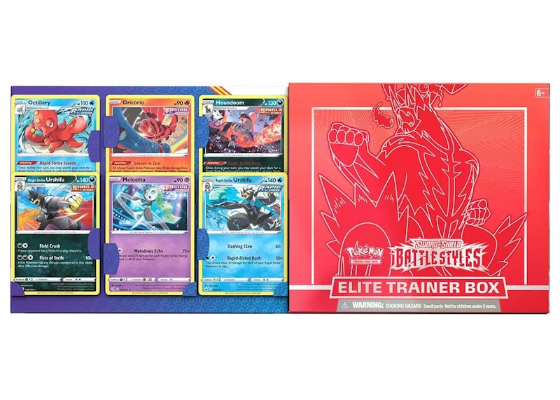 Pokémon TCG Sword & Shield Battle Styles Elite Trainer Box Single Strike (with Bonus Cards)