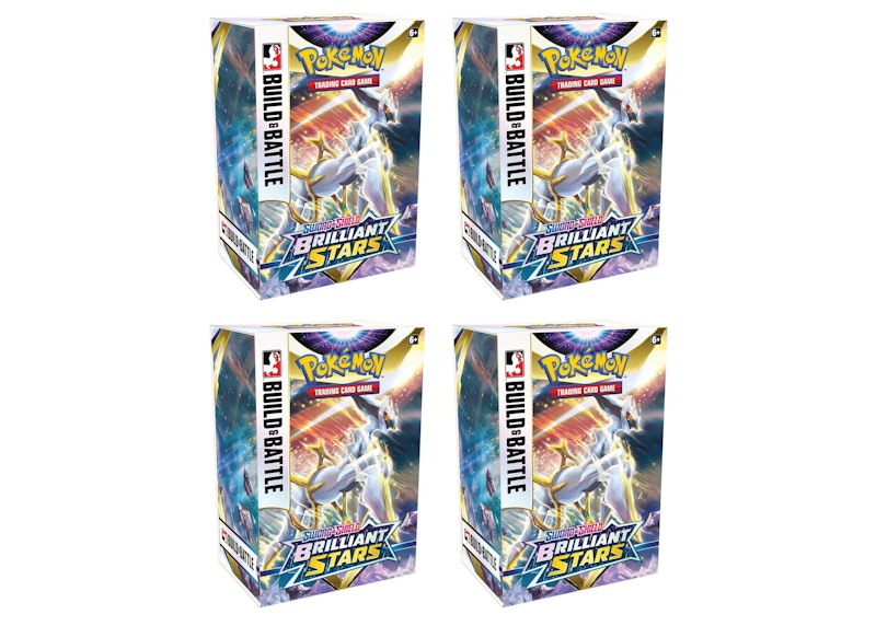 Pokémon TCG Sword & Shield Brilliant Stars Build and Battle Box 4x Lot