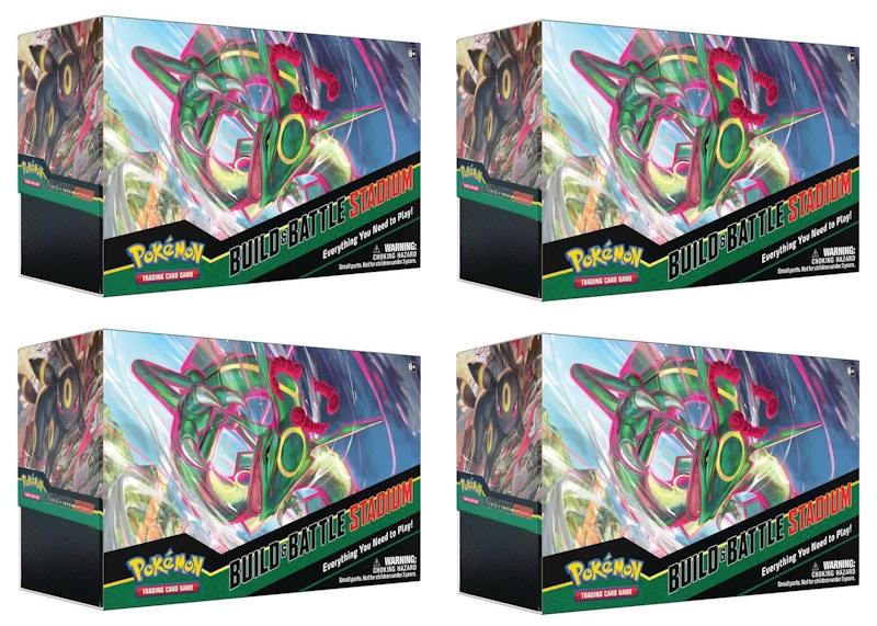Pokémon TCG Sword & Shield Evolving Skies Build & Battle Stadium 4x Lot