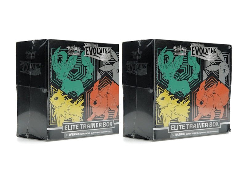 Pokémon TCG Sword & Shield Evolving Skies Elite Trainer Box (Flareon/Jolteon/Umbreon/Leafeon) 2x Lot