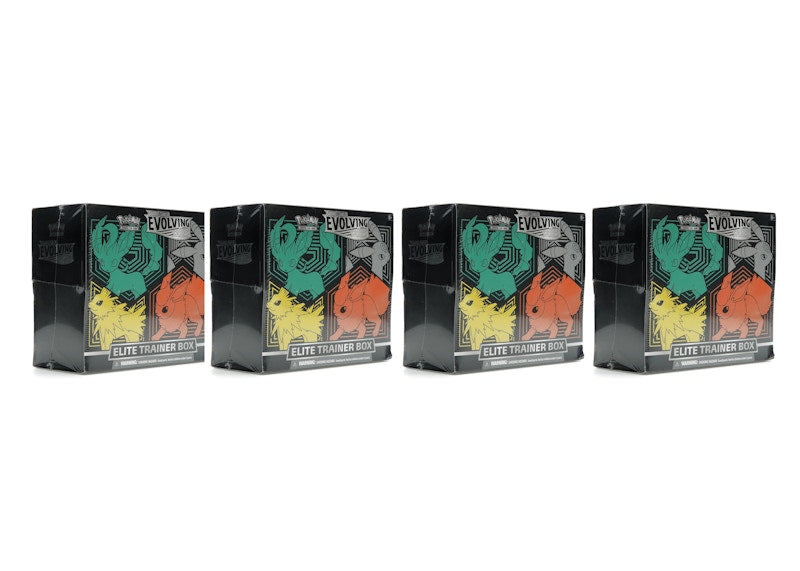 Pokémon TCG Sword & Shield Evolving Skies Elite Trainer Box (Flareon/Jolteon/Umbreon/Leafeon) 4x Lot