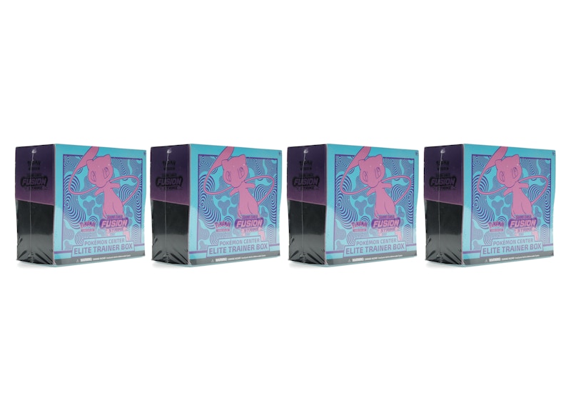 Pokémon TCG Sword & Shield Fusion Strike Pokémon Center Elite Trainer Box 4x Lot