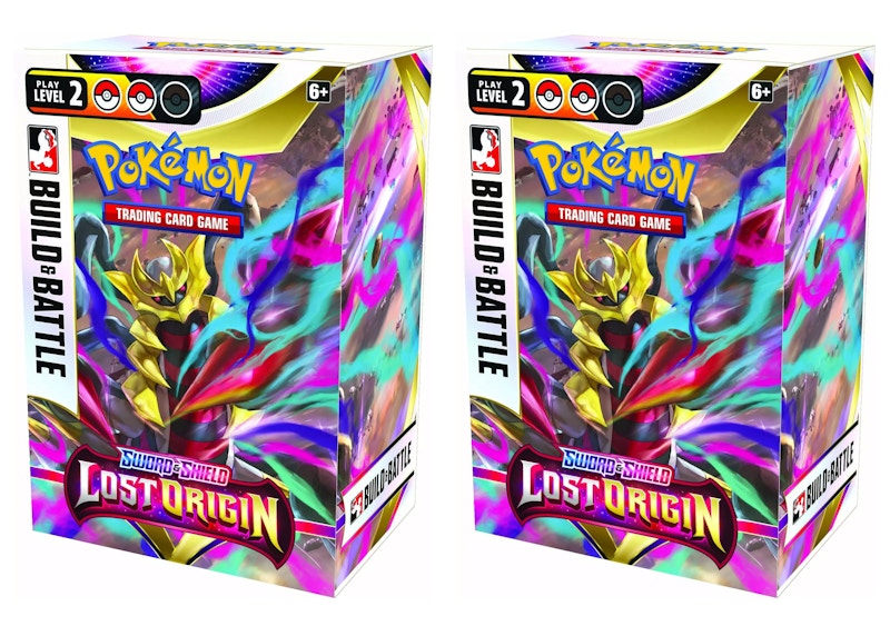 Pokémon TCG Sword & Shield Lost Origin Build and Battle Box 2x Lot