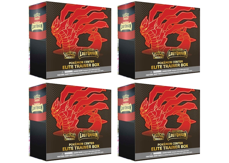 Pokémon TCG Sword & Shield Lost Origin Pokémon Center Elite Trainer Box 4x Lot