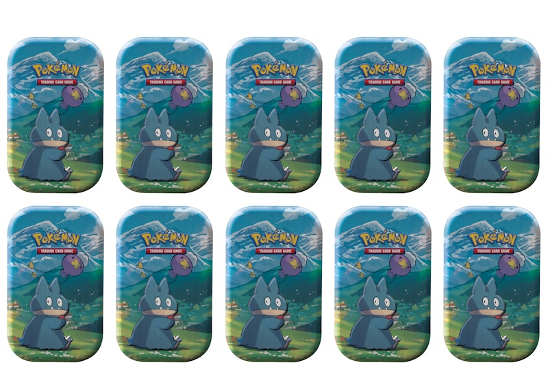 Pokémon TCG Sword & Shield Sinnoh Stars (Munchlax) Mini Tin 10x Lot