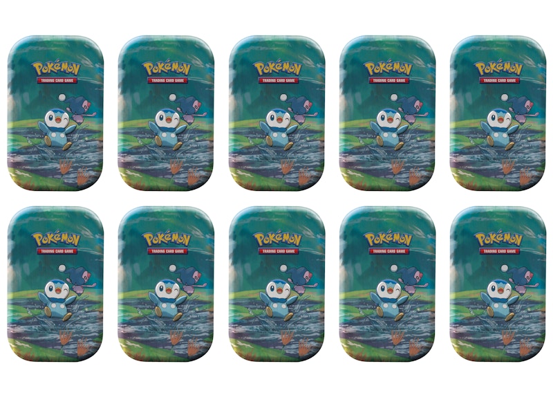 Pokémon TCG Sword & Shield Sinnoh Stars (Piplup) Mini Tin 10x Lot