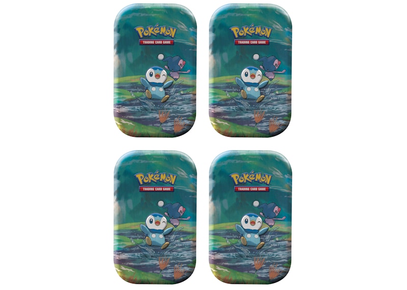 Pokémon TCG Sword & Shield Sinnoh Stars (Piplup) Mini Tin 4x Lot