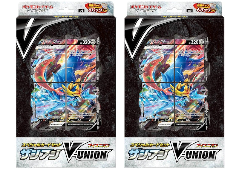 Pokémon TCG Sword & Shield Zacian V-UNION Special Card Set (Japanese) 2x Lot