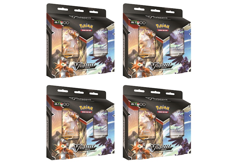 Pokémon TCG V Battle Deck Lycanroc vs. Corviknight 4x Lot