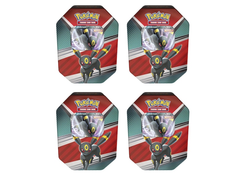 Pokémon TCG V Heroes Umbreon V Tin (4 Packs) 4x Lot