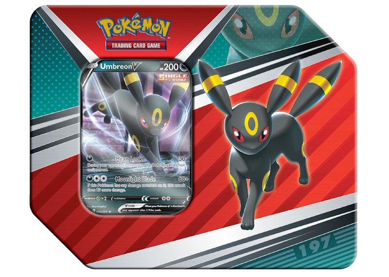 Pokémon TCG V Heroes Umbreon V Tin (5 Packs)