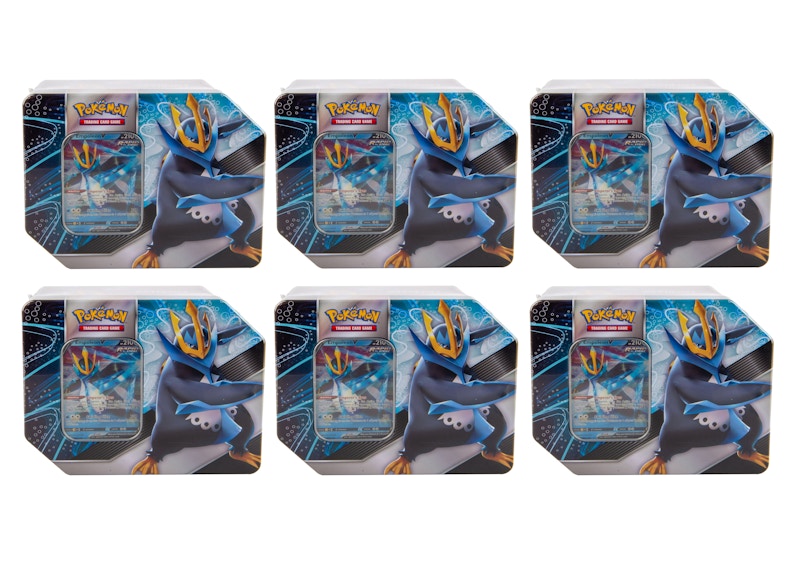 Pokémon TCG V Strikers Tin Empoleon V 6x Lot