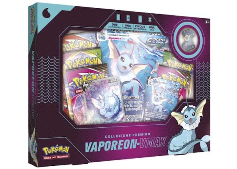Pokémon TCG Vaporeon V VMAX Premium Collection Box (Italian Version)