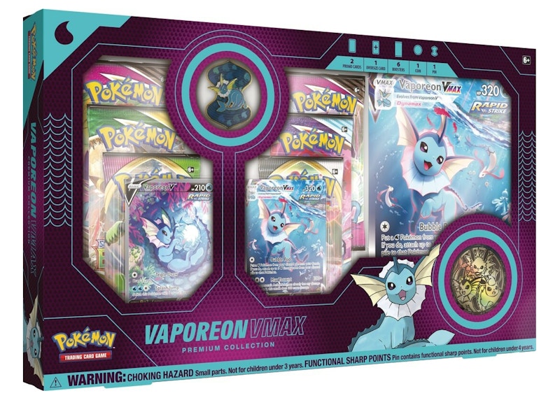 Pokémon TCG Vaporeon V VMAX Premium Collection Box (US Version)